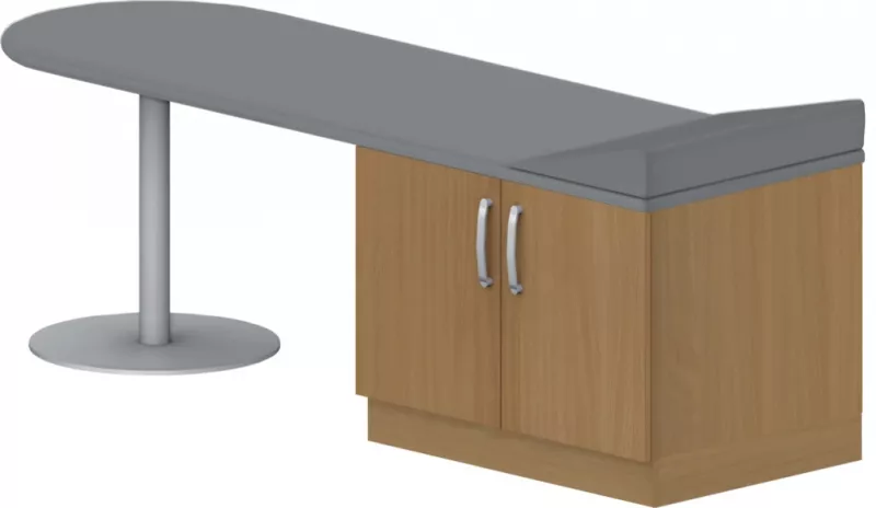 Vyšetrovacie lehátko 195x60x60cm - Biela