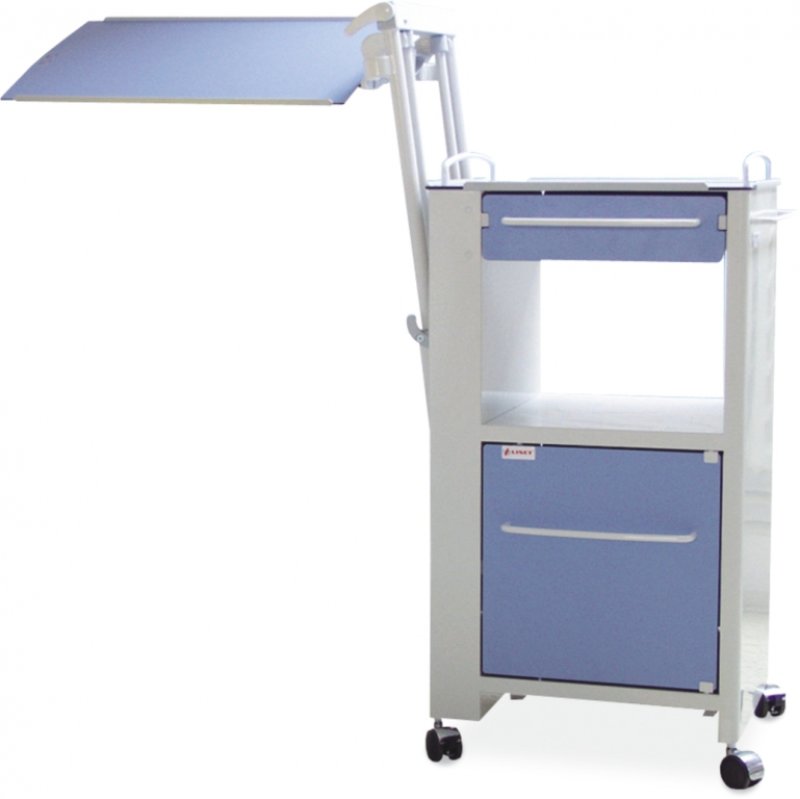 Nočný stolík s jedálenskou doskou - Eleganza Classic JD - Biela 28