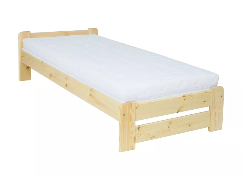 Posteľ z masívnej borovice, jednolôžko 120x200cm - Borovica