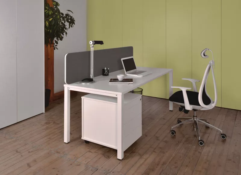 Látkový paraván k stolu 200x40cm - Sivá