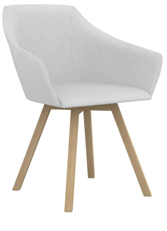 Čalouněné křesílko Wind Wood - Hnědá