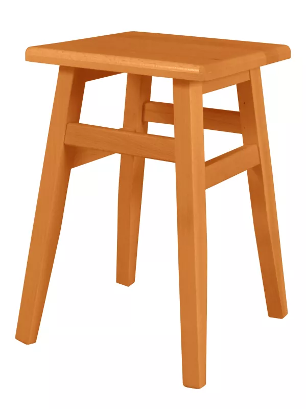 Drevený taburet v.45cm - Jelša