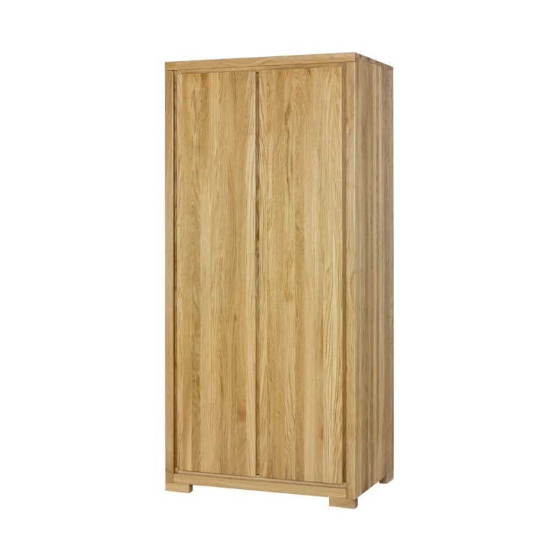 Šatní skříň z masivního přírodního dubu 90x60x195cm - Dub medový