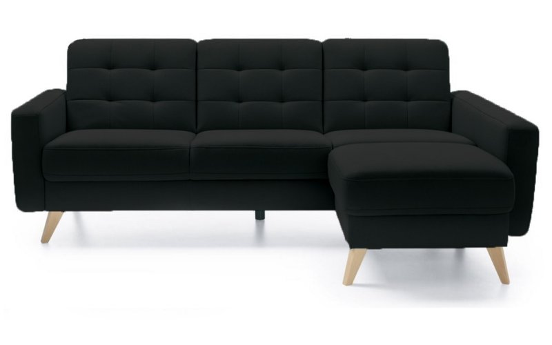 NAPPA rohová sedací souprava 222x156x87 - Šedá