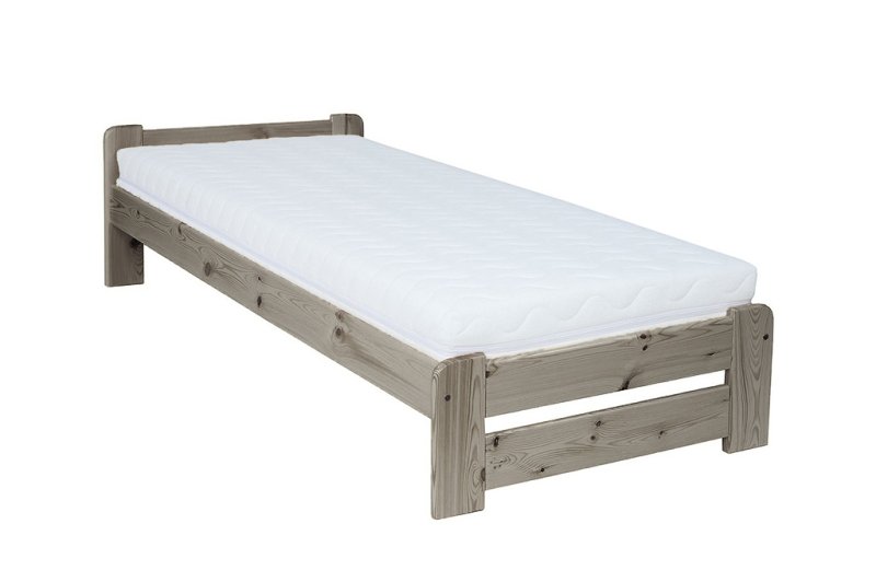 Posteľ z masívnej borovice, jednolôžko 90x200cm - Borovica