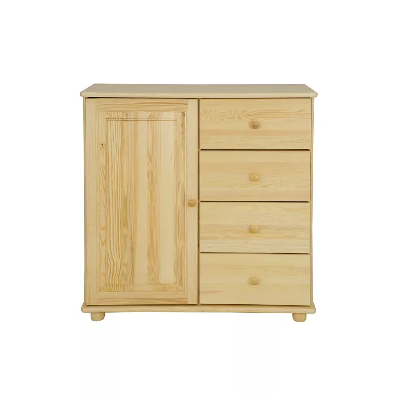 Komoda kombinovaná z masívnej borovice 100x47x100cm - Borovica