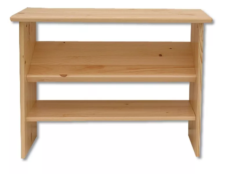 Botník otvorený z masívnej borovice 79x29x62cm - Jelša