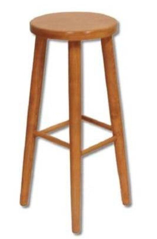 Drevený taburet (70 cm) - Šedá