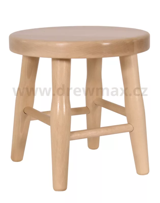 Drevený taburet v.31cm - Buk