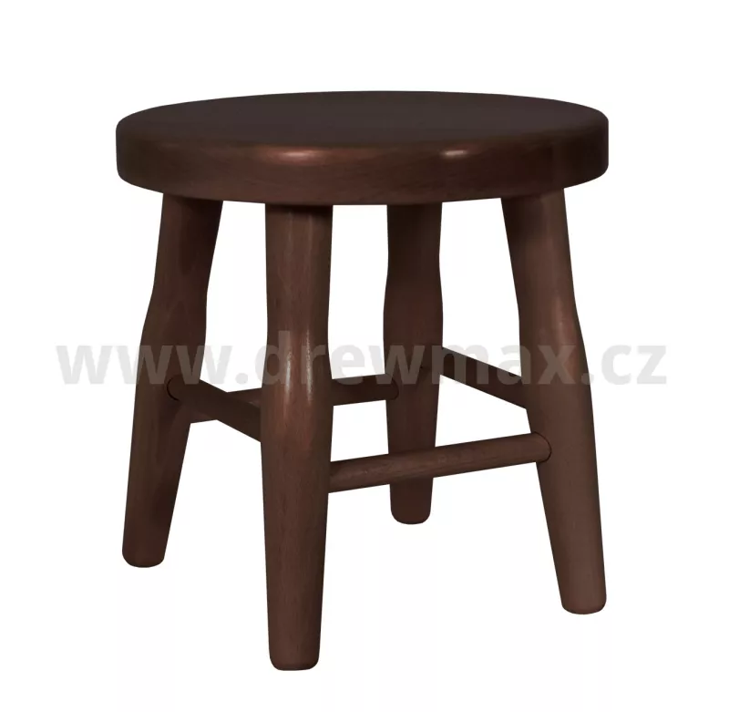 Drevený taburet v.31cm - Orech