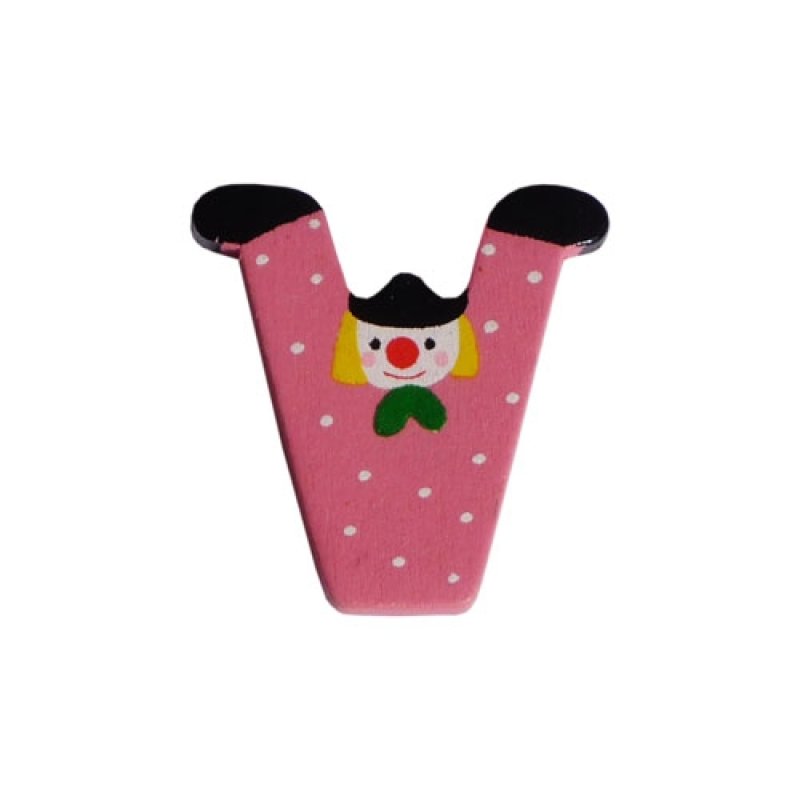 Drevené písmenko V (3,6 cm)