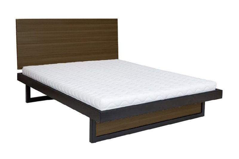 Postel z masivního přírodního dubu, jednolůžko 120x200cm - Dub medový