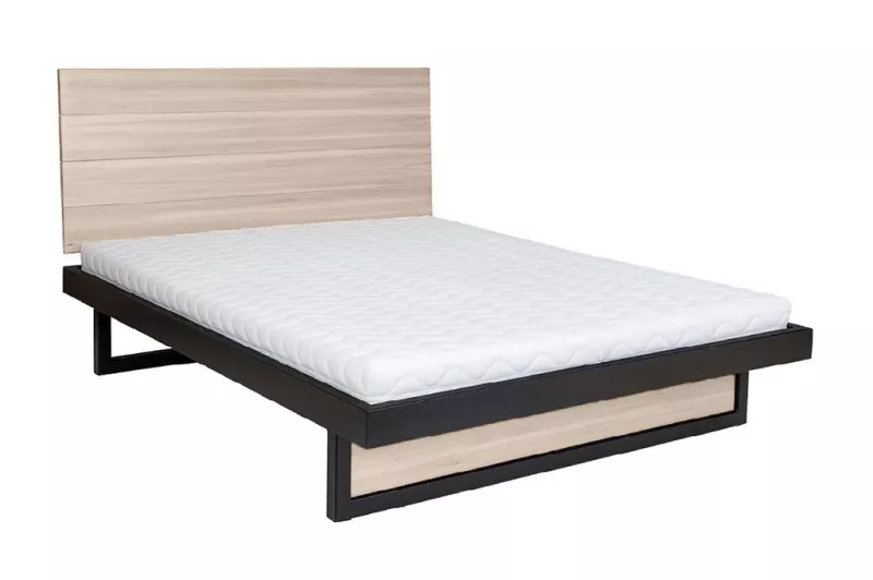 Posteľ z masívneho prírodného dubu, dvojlôžko 160x200cm - Dub bielený