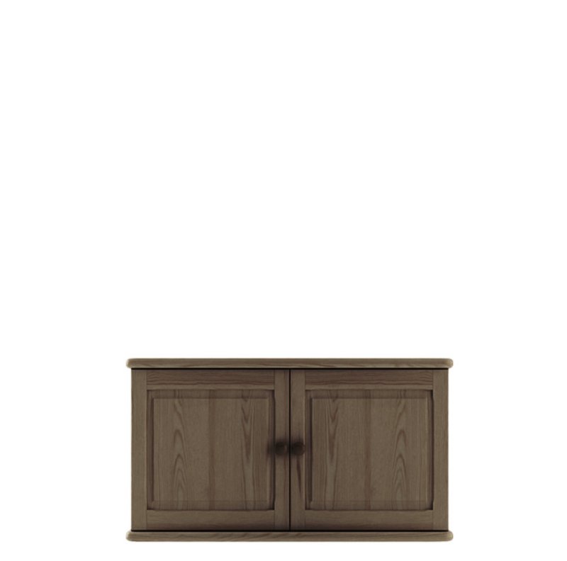 Skriňový nástavec z masívnej borovice 90x57x50cm - Sivá