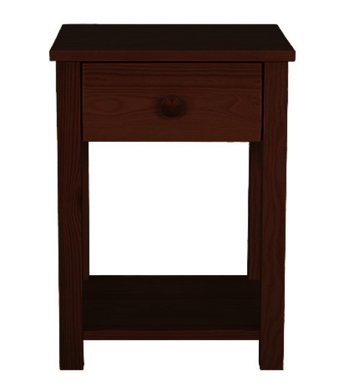 Nočný stolík z masívnej borovice 40x36x55cm - Šedá