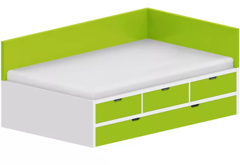 Lôžko biele 120x200cm - Ocean Green