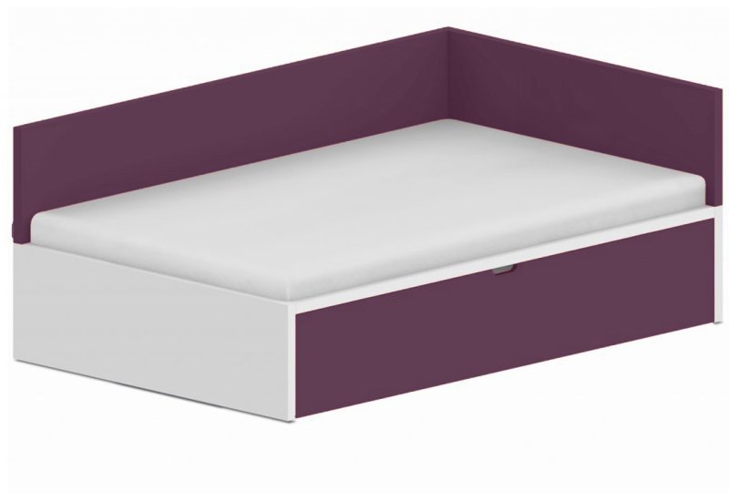 Dětská postel 120x200cm s úložným prostorem Ema - Chilli red