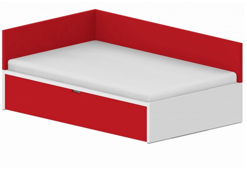 Dětská postel 120x200cm s úložným prostorem Ema - Chilli red