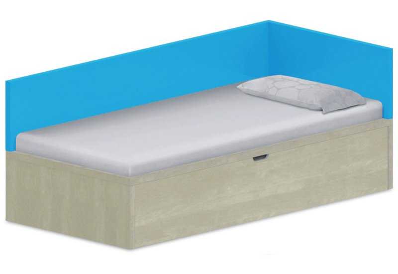 Dětská postel 90x200cm s úložným prostorem Ema - Chilli red