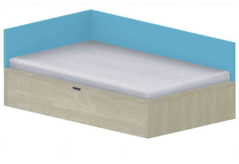 Dětská postel 120x200cm s úložným prostorem Ema - Chilli red