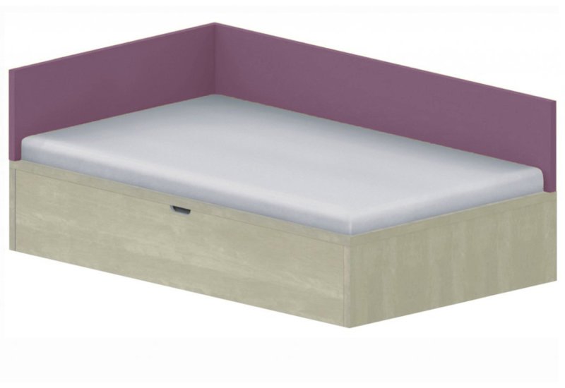 Dětská postel 120x200cm s úložným prostorem Ema - Chilli red