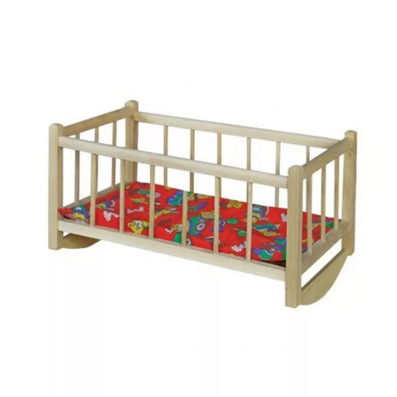 Kolébka pro panenky z masivního buku 50x26x26cm