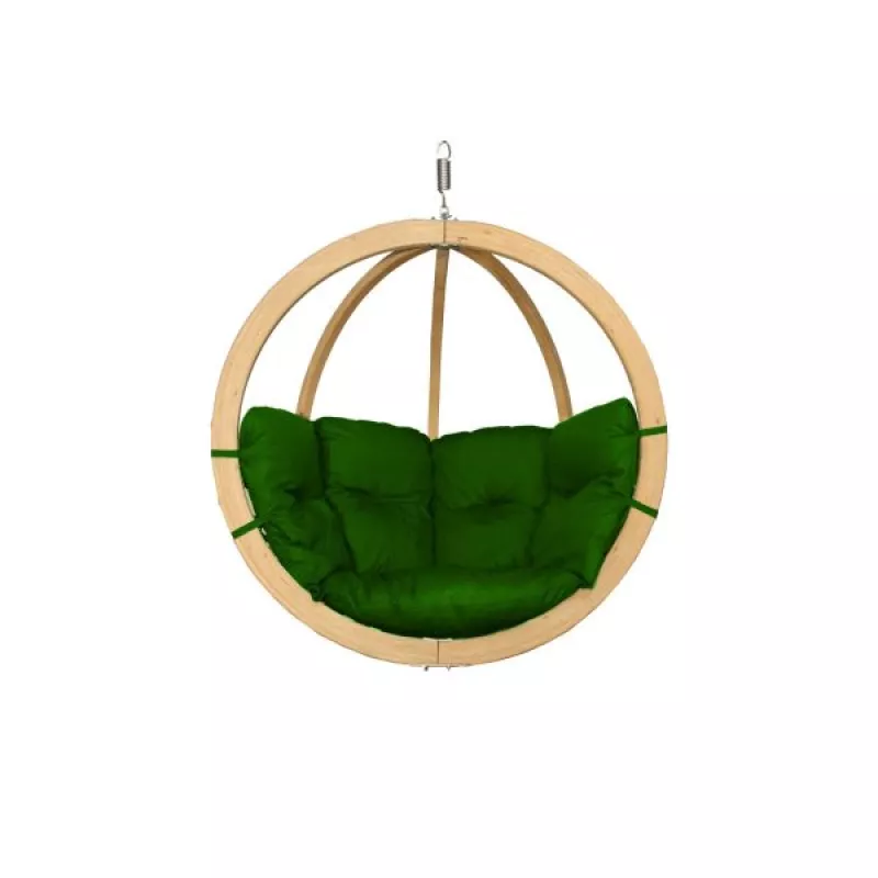 Kreslo závesné z masívneho smrekového dreva pr.120cm - Zelená