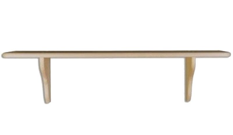 Polica 100x20x25cm - Sivá