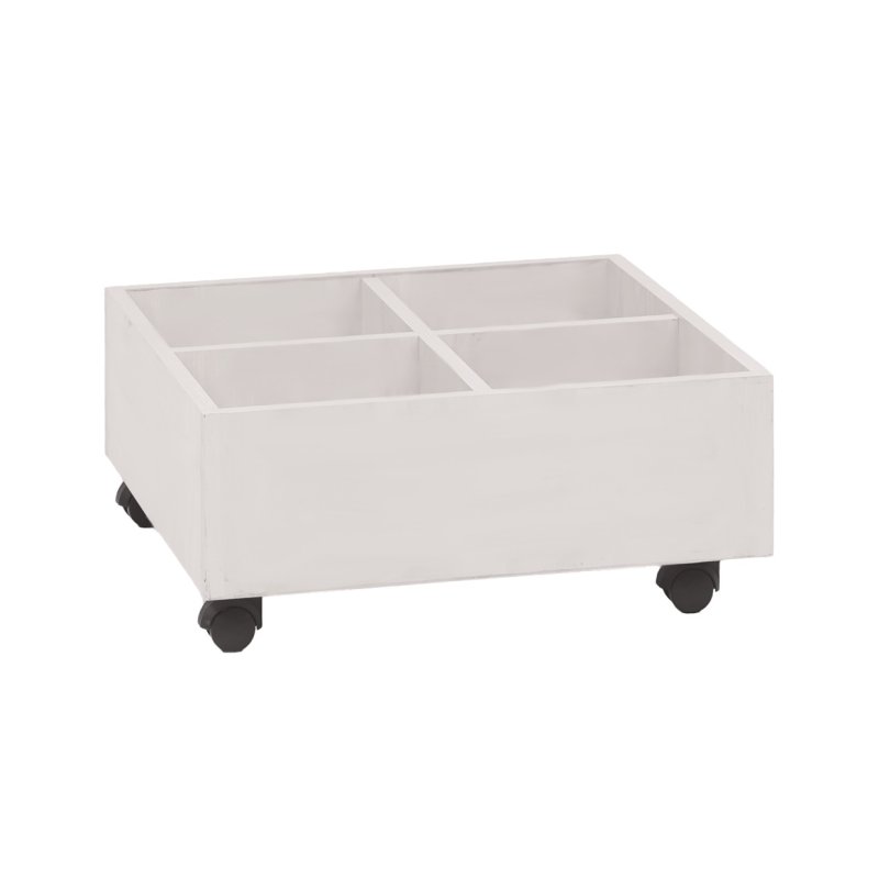 Vozík na knihy - Bílá