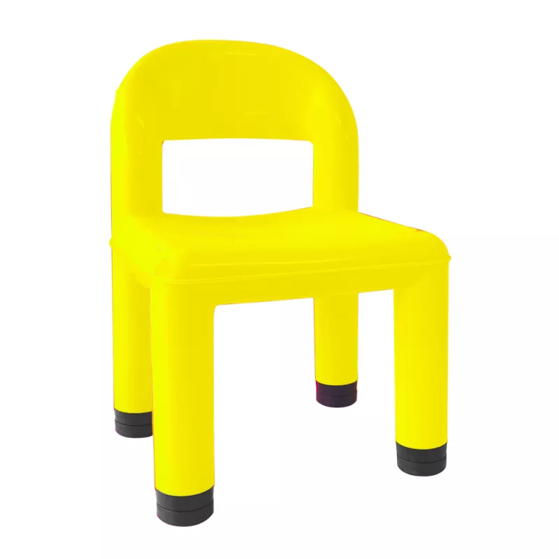Dětská plastová židlička S18 - v. 26 až 31 cm - Žlutá