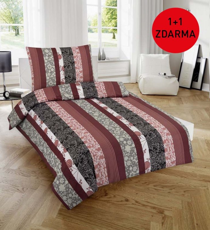 Bavlnené obliečky 140x200 + 70x90 - Luisa - 1+1 ZADARMO
