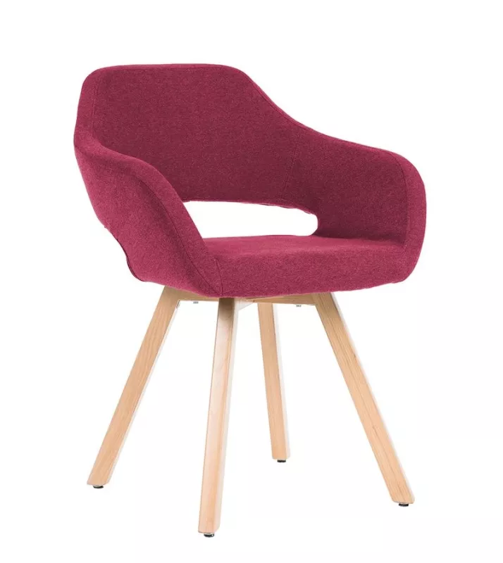 Čalúnené kresielko - Belen Wood - Hnedá