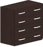 Skříň policová, zásuvky 80x42x75cm - Šedá