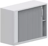 Stolová skříň s roletou 100x42x75cm - Bílá