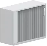 Stolová skříň s roletou 120x42x75cm - Bílá