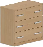 Komoda zásuvková 80x40x75cm - Buk bílý