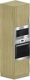 Vysoká skriňa vstavaná kombi 60x60x210cm - Wenge