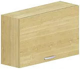 Horná skrinka s výklopnými dverami 100x32x60cm - Biela