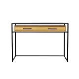 Toaletný stolík kombinovaný z masívneho prírodného dubu 120x42x81cm - Dub bielený