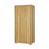 Šatníková skriňa z masívneho prírodného dubu 90x60x195cm - Dub medový