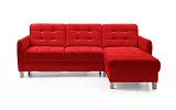 ELIO rohová sedacia súprava, orientácia pravá strana 230x173x94 - Červená