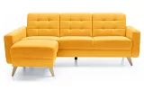 NAPPA rohová sedací souprava 222x156x87 - Žlutá