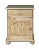 Nočný stolík z masívnej borovice 42x35x55cm - Dub