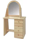 Toaletní stolek LT108 se zrcadlem 85x48x140cm - Borovice