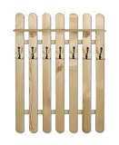 Vešiaková stena z masívnej borovice 81x22x102cm - Borovica