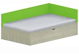 Lôžko drevodekor 120x200cm - Mamba green