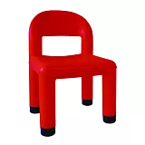 Dětská plastová židlička S18 - v. 26 až 31 cm - Červená